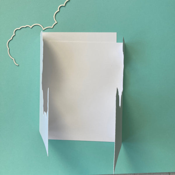 how to make a shaped flap card