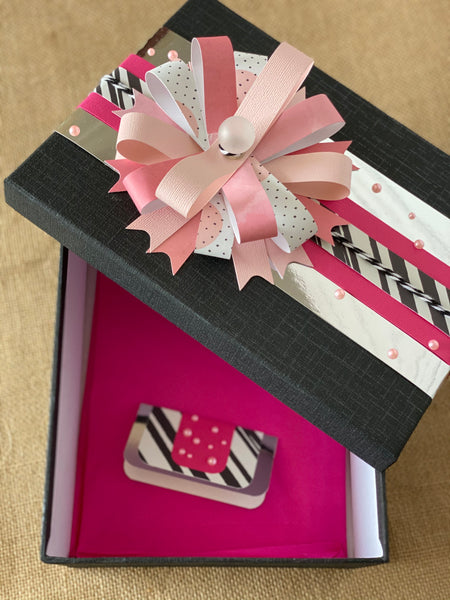 Pink present paper bow tutorial