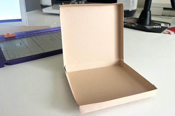how to make a paper pizza box tutorial