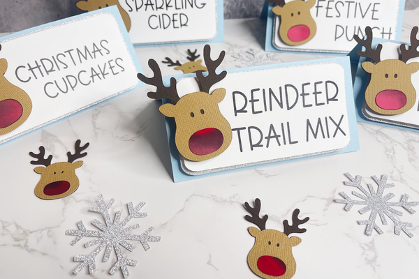 diy reindeer food tent cards 