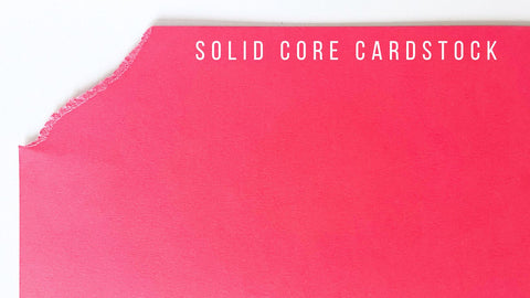 what is solid core cardstock