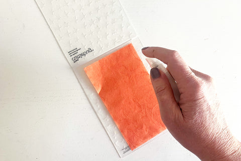 how to emboss mulberry paper