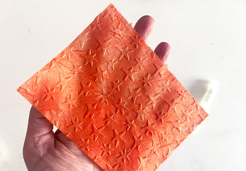 how to emboss mulberry paper