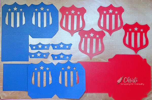 making a fourth of july centerpiece out of paper 