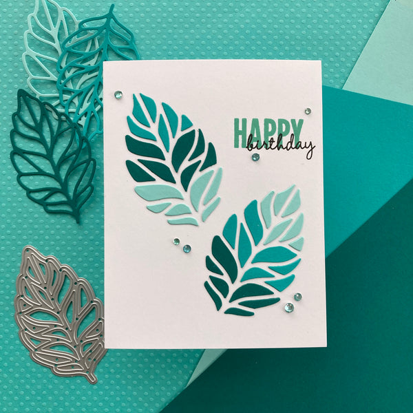 making a handmade card with scraps