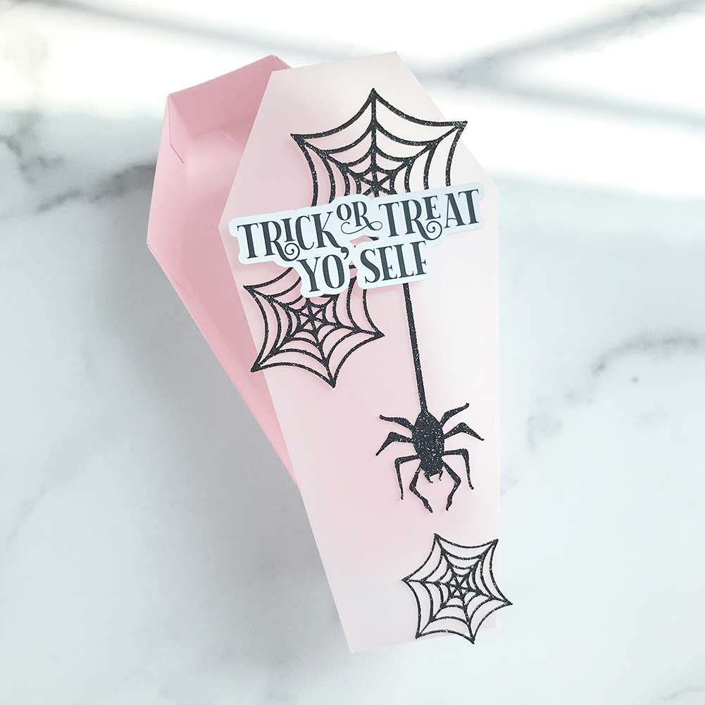 vellum halloween tomb treat container