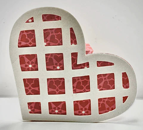 valentine dimensional paper pie box