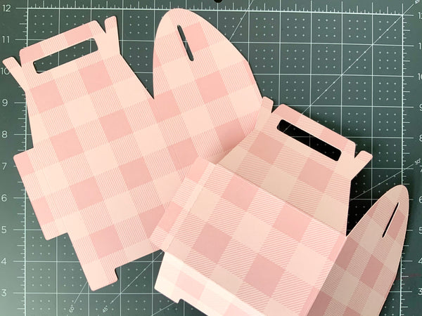 pink gable box pieces