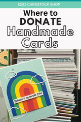 pin image where to donate handmade cards
