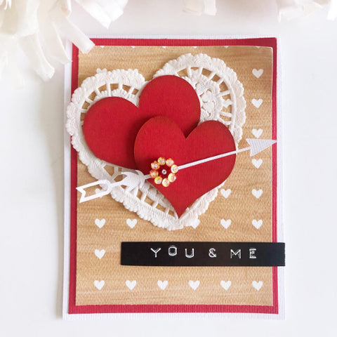 Woodgrain Valentine's Day Card