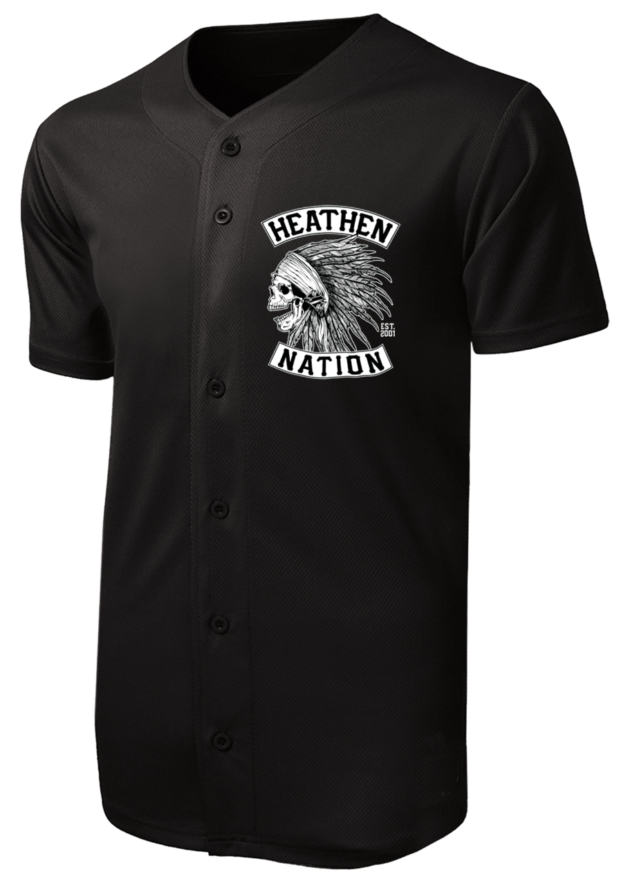 mens button up baseball jersey