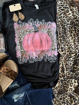 Pink Pumpkin - In October We Wear Pink Tee