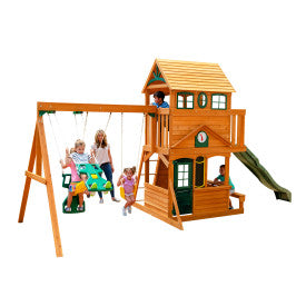 kidkraft windale wooden play set