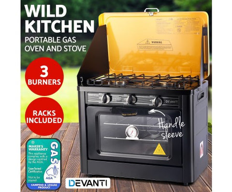 Portable Gas Oven And Stove Black And Yel Afterpay Zippay