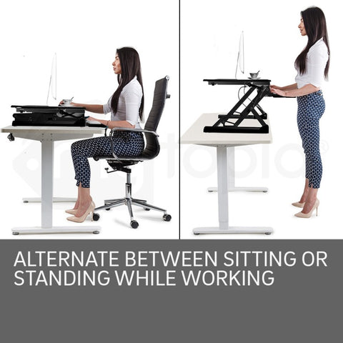 Black Adjustable Riser Standing Desk Afterpay Zippay