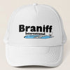 Baseball Net Back Cap Mesh Multiple Colors with Braniff Logos