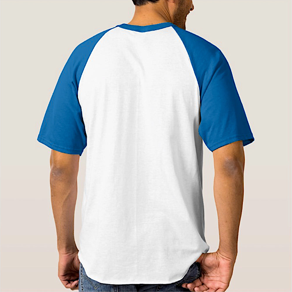 blue raglan shirt