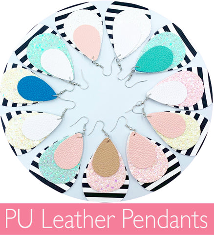 PU Leather Pendants