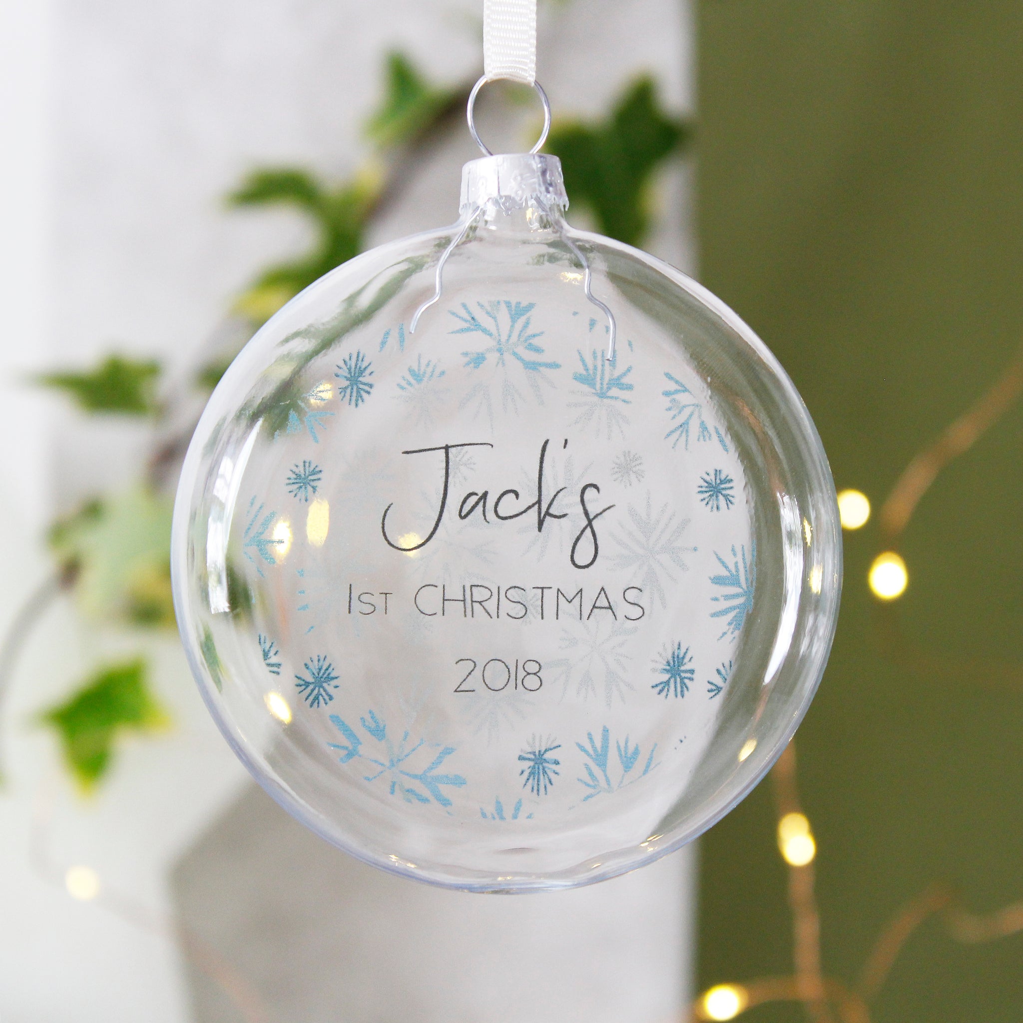 baby's first christmas bauble 2018