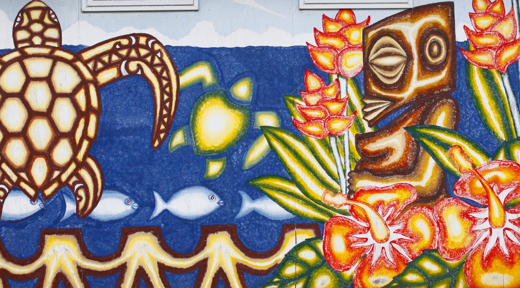 Pacific Islands Culture, Wall Painting, Fine Art