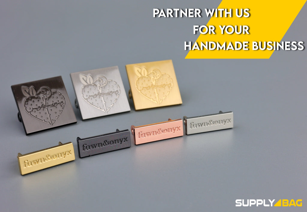 Custom Metal Labels & Tags for Your Handmade Business | SUPPLY4BAG