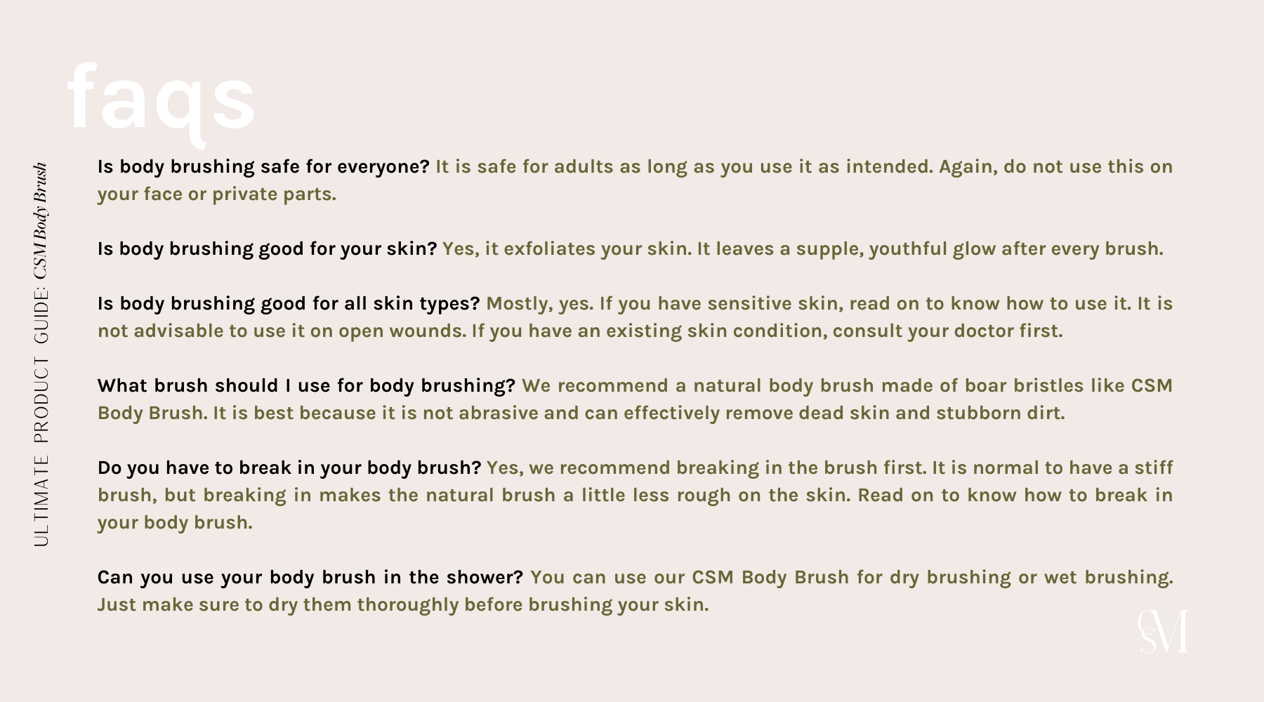 Common FAQs on Body Brushing. 