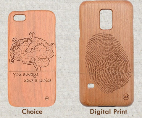 Wood phone case designs Choice and Digital print by Litha Creations France