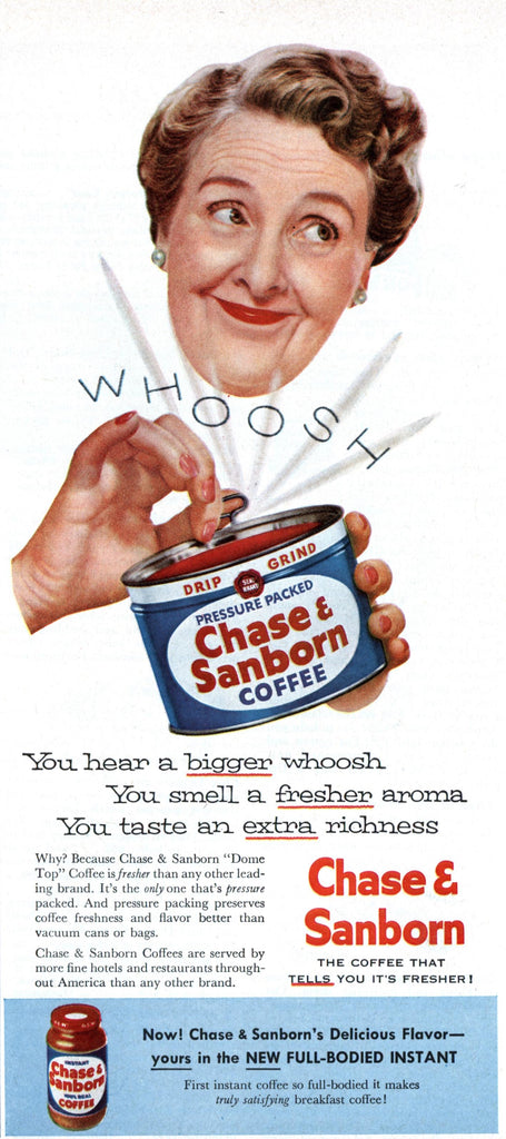 Chase and Sanborn vintage ad