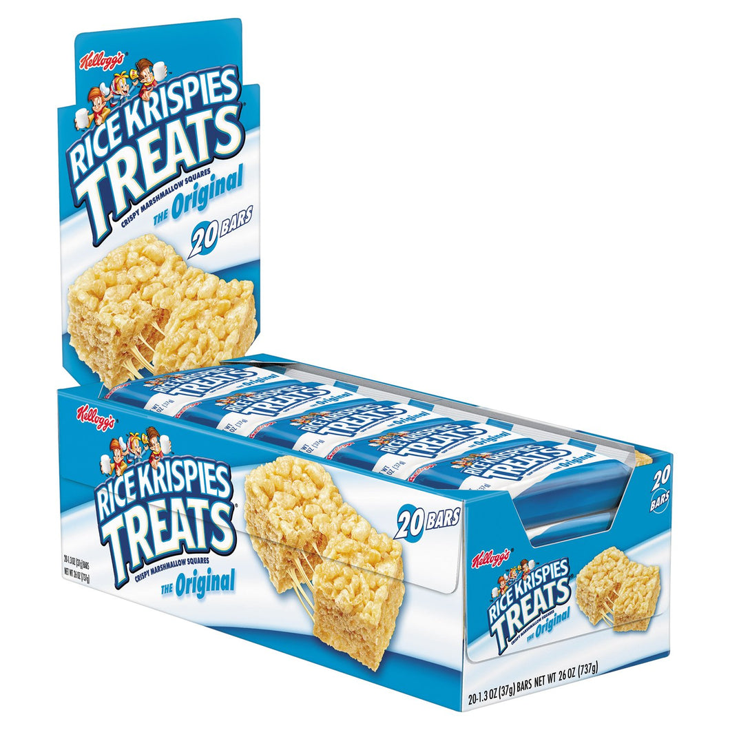 Rice Krispies Treats Original Marshmallow Flavor 1.2oz Snack Packs 20ct Box