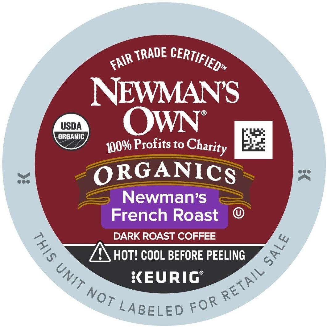 Newman's Own Organic French Roast K-cup Pods 96ct | Organic K-cup