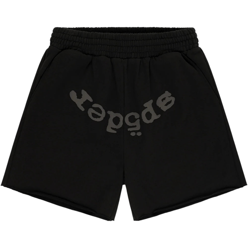Sp5der OG Web V2 Phantom Sweatshort Black