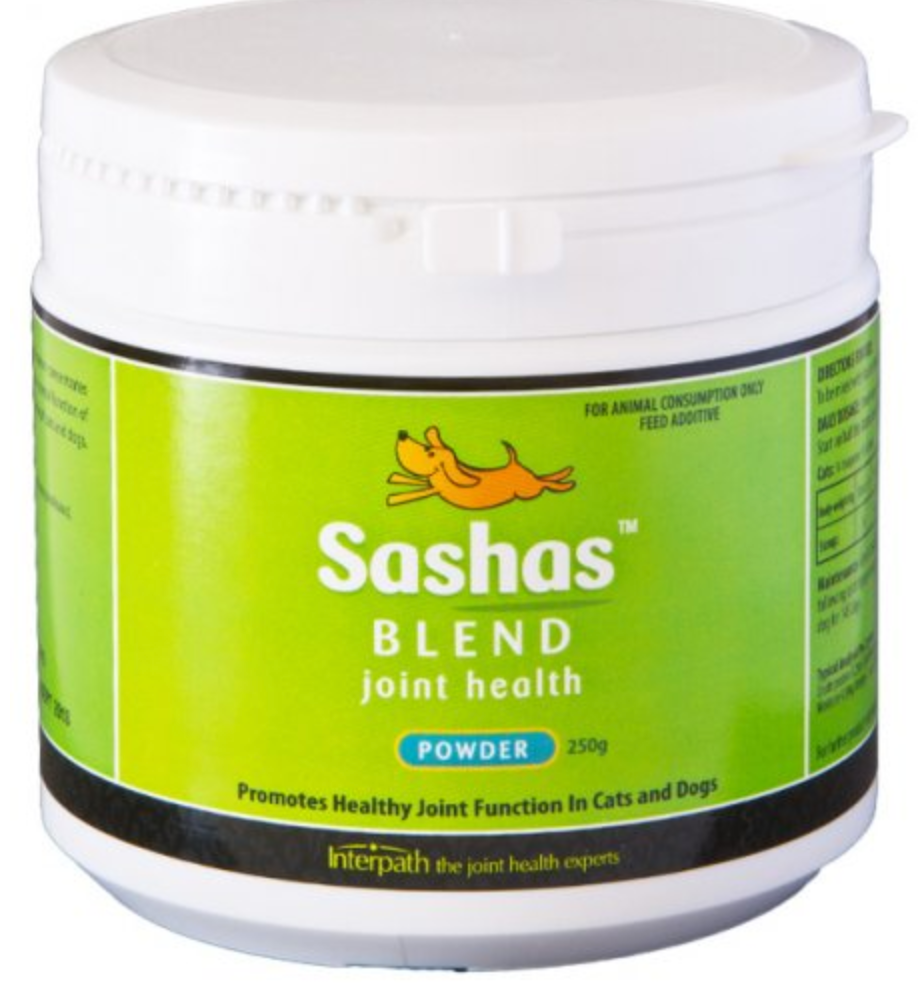 sashas blend joint health powder for dogs