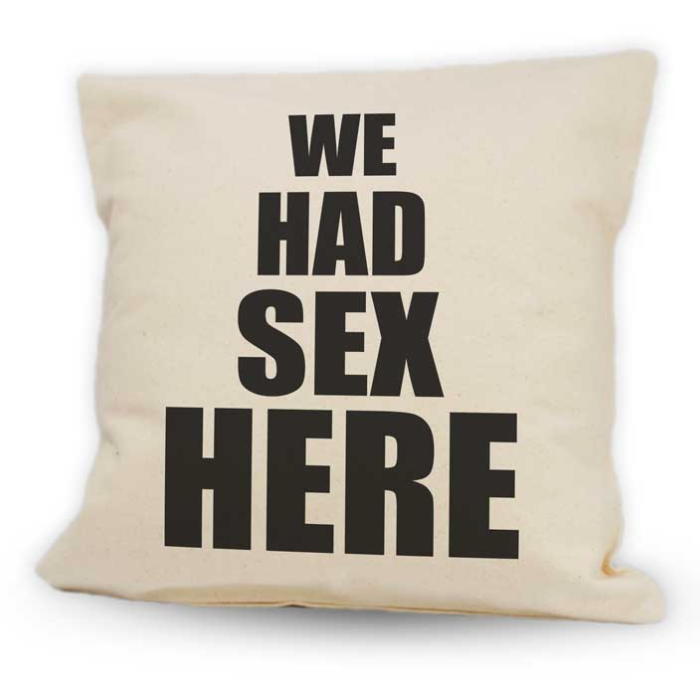 Pillow We Had Sex Here Twisted Goods 