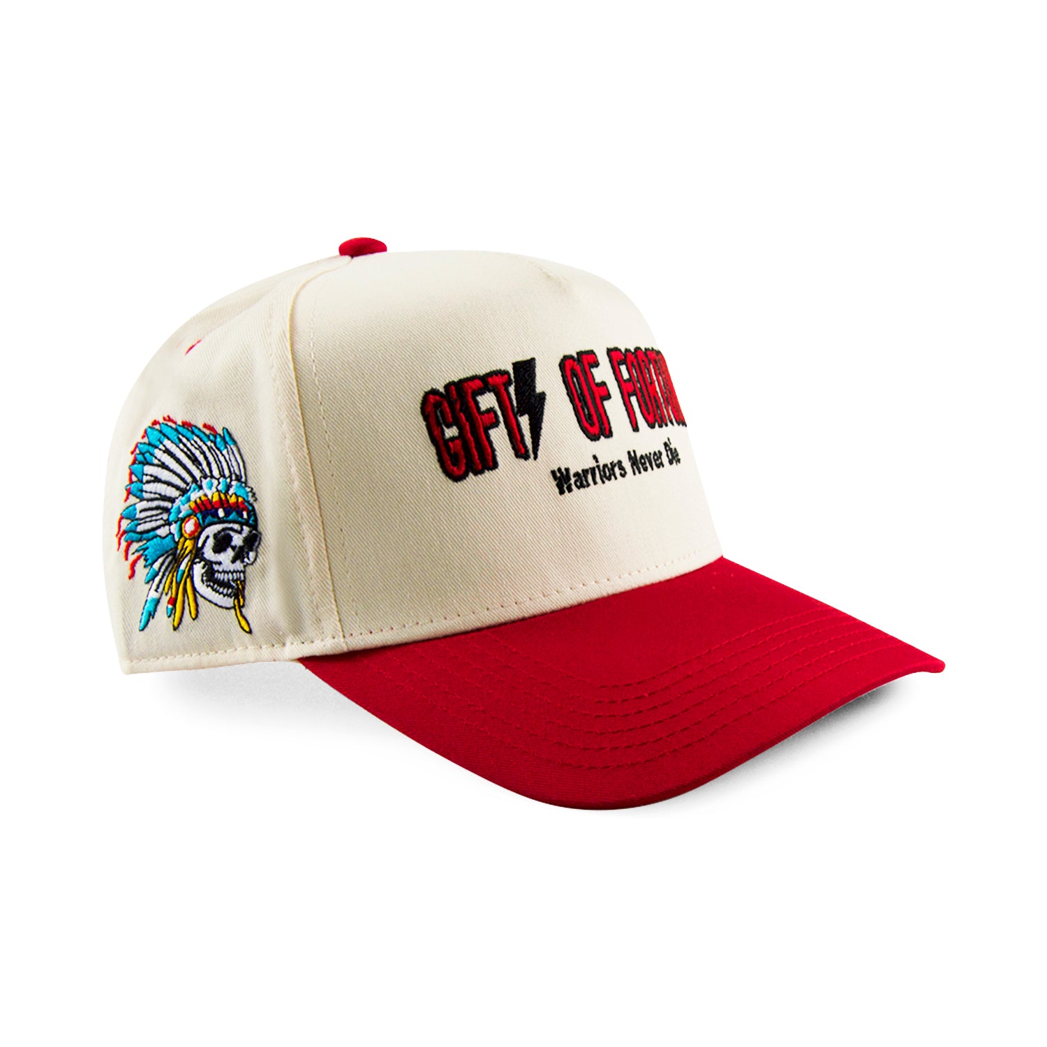 Red/Cream Indian Warrior Trucker