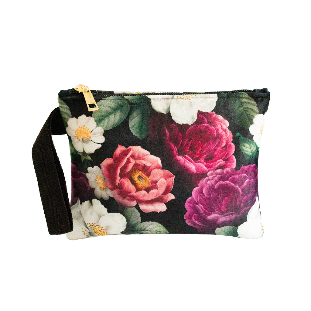 Pochette da borsa con bottoni in velluto, due fantasie – Hockety