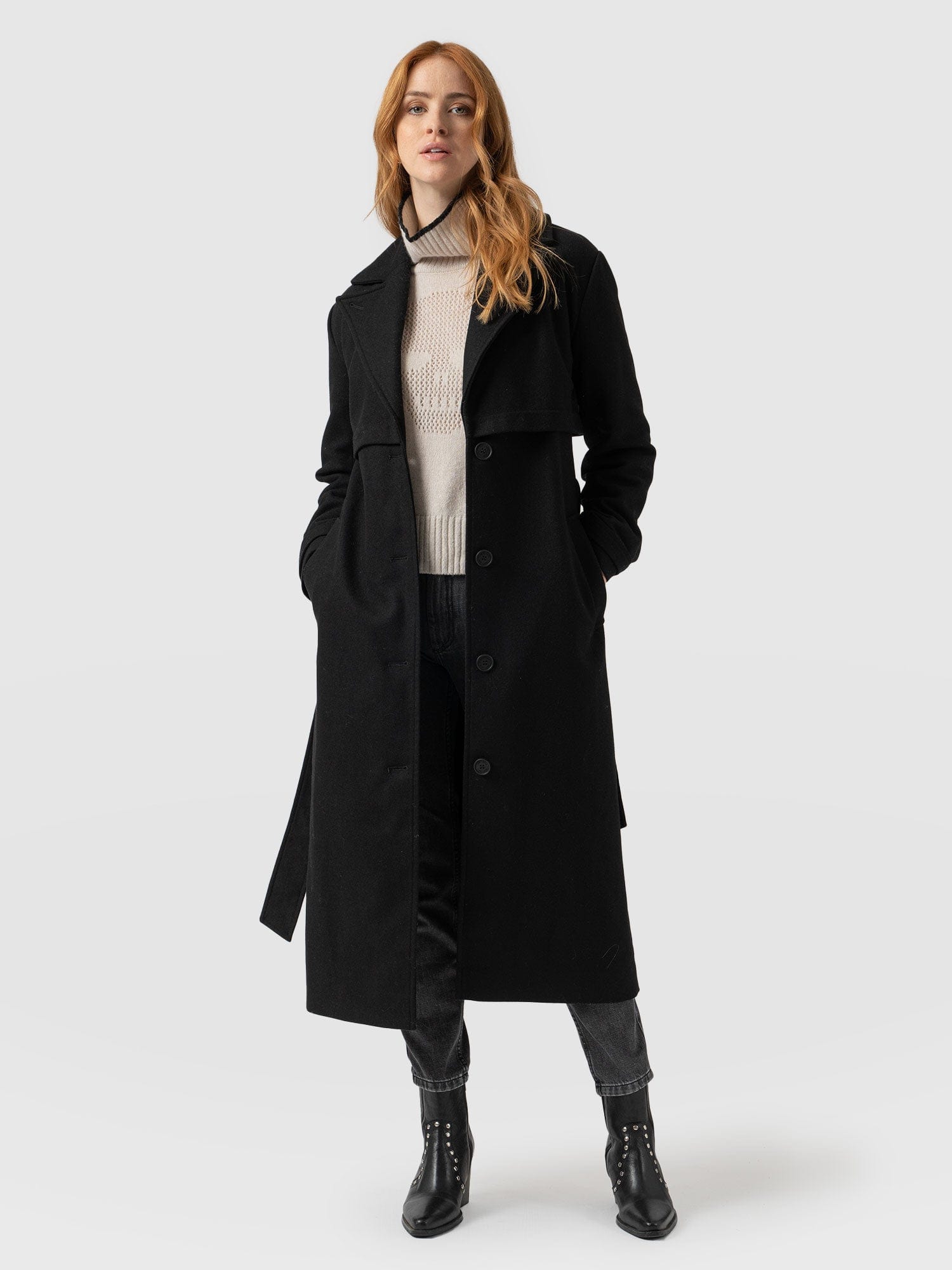 Odette Coat - Black - Saint  Sofia product image