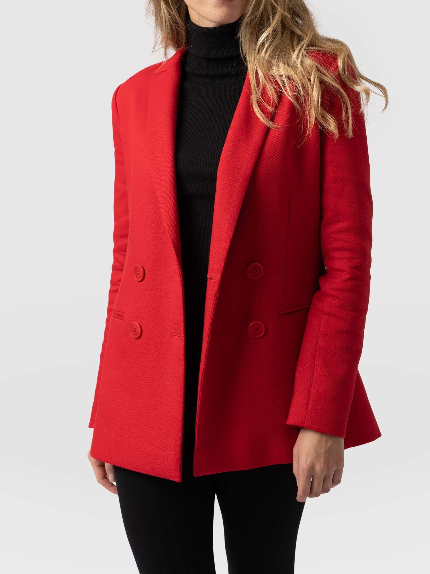 Cambridge Blazer Red - Women's Blazers | Saint + Sofia® USA – Saint and ...