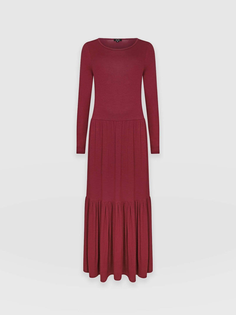 Greenwich Dress Burgundy - Women's Dresses | Saint + Sofia® USA – Saint ...