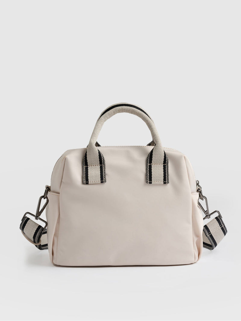 Nylon Noho Bag Cream - Women's Leather Bags | Saint + Sofia® USA ...
