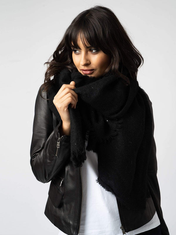 Rock and Roll Scarf Black - Women's Scarves | Saint + Sofia® USA ...