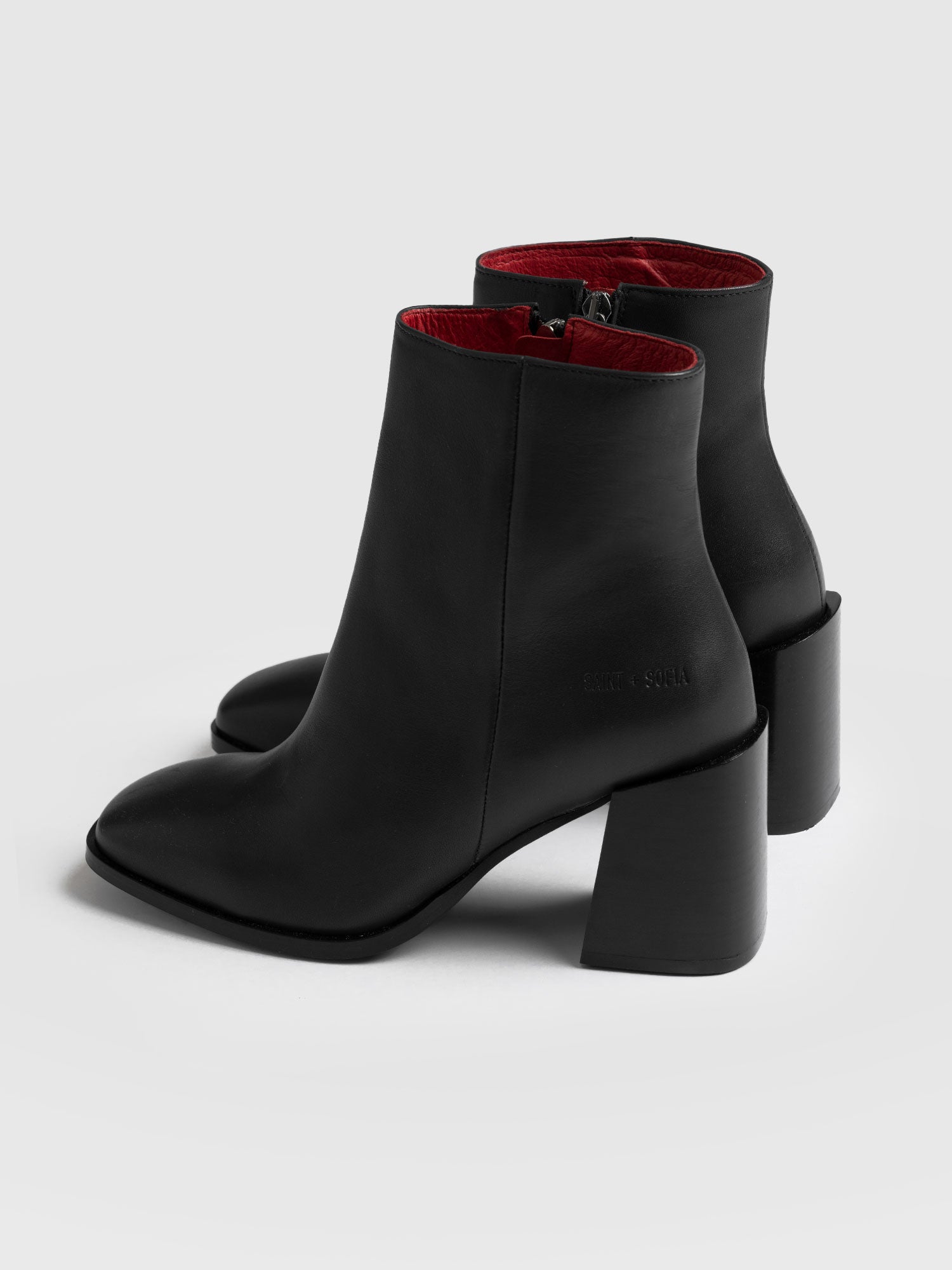 Sloane Ankle Boot Black - Women's Leather Boots | Saint + Sofia® USA ...