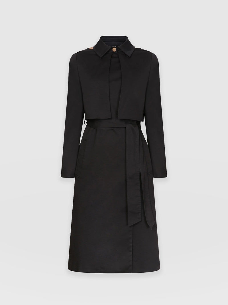 Trench Coat Black - Women's Overcoats | Saint + Sofia® USA – Saint and ...