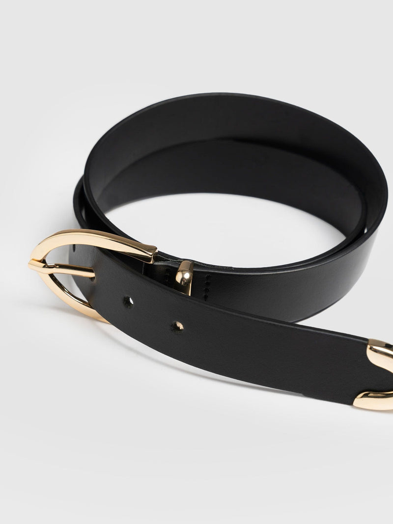 Victory Belt Black - Leather Belts | Saint + Sofia® USAA – Saint and ...