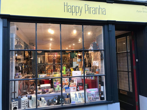 Happy Piranha's shop at 18 Pydar Street, Truro, Cornwall.