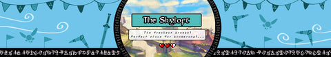 The Skyloft legend of zelda inspired scented candle label design | Happy Piranha.