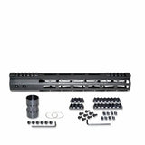 13"/ 15"/ 17" M-lok Split Top Rail Free Float Handguard For AR-15, Id 1.44", 12.7oz, Fits 223 / 5.56, Black