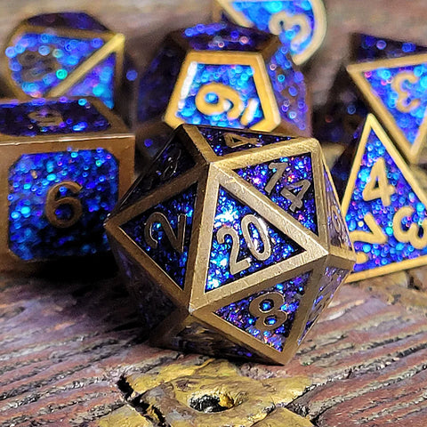 Metal DnD Dice