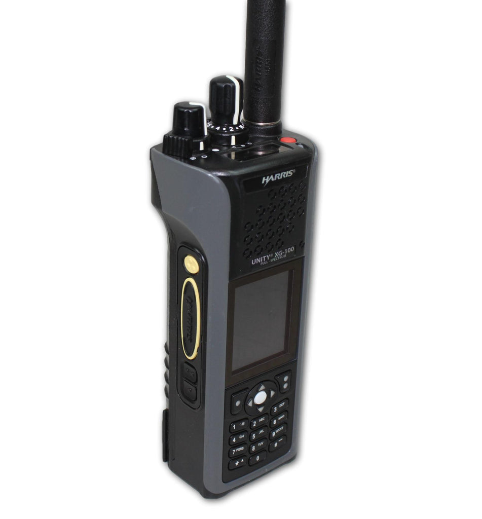 harris xg unity p25 100p vhf band uhf 800mhz tri radios phase radio portable pack conv trunking dual