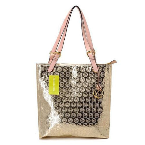 mk metallic tote