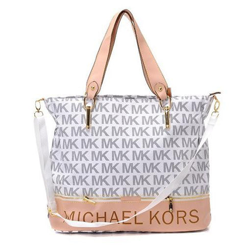 mk white tote